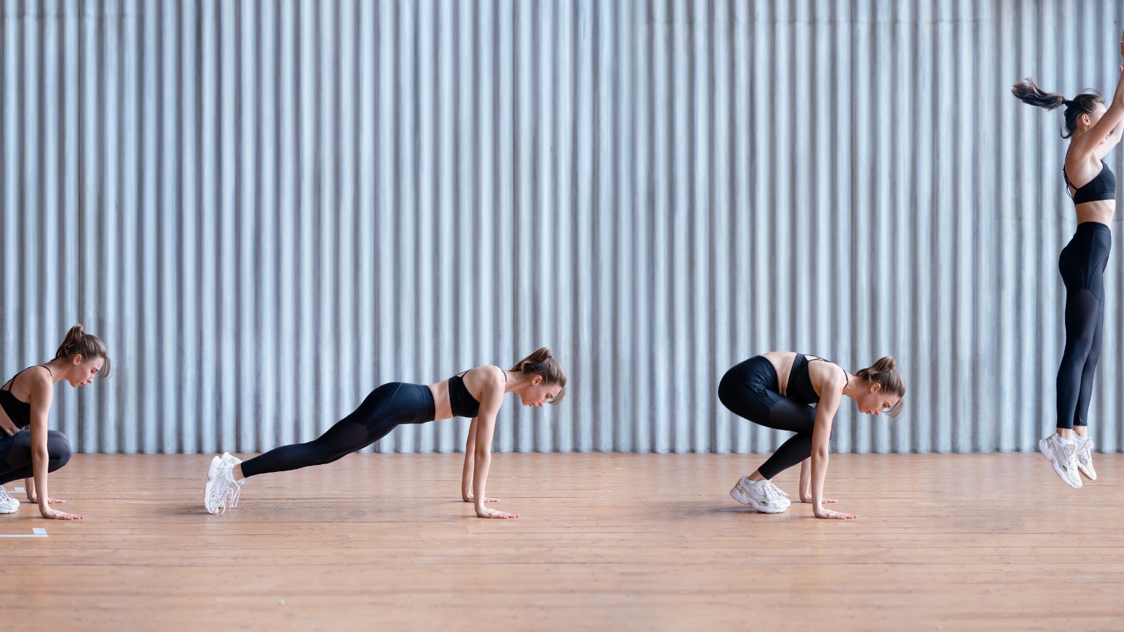Burpees là bài tập cardio cho nữ tuyệt vời giúp đốt cháy calo và nâng cao sức bền.