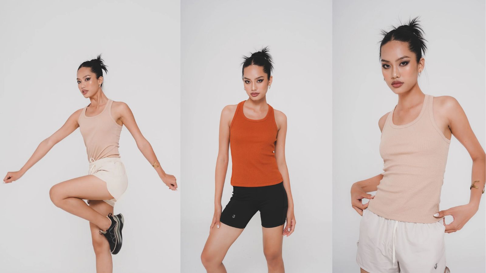 Áo  Croptop Ba Lỗ Nữ Shamdi Active Ribbed